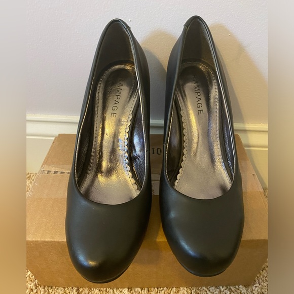 Rampage Morrow Black Heels Size 8 - Picture 1 of 5
